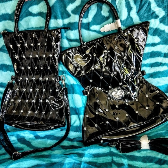 🖤 Madison K. Small Black Funky Shopper - Picture 3 of 4